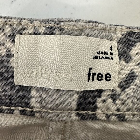 Wilfred Free Jeans Kelsey Pants Snakeskin Pants Size 4 Utility High Waist - Picture 3 of 12